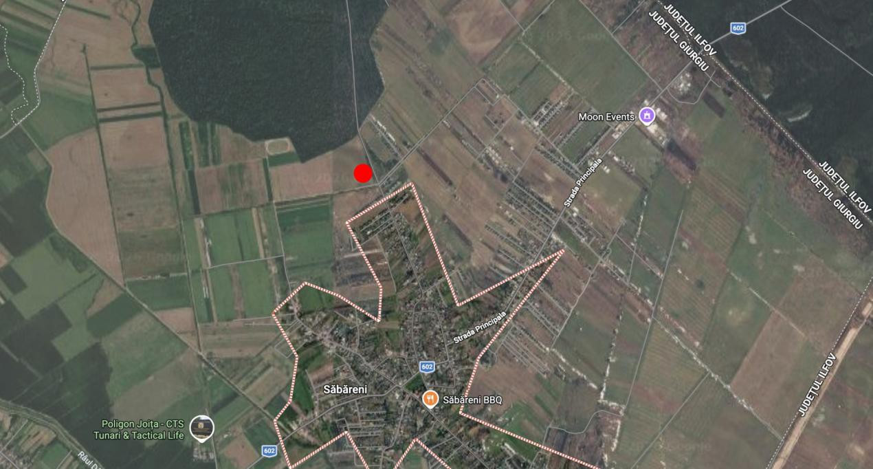 Sabareni - langa padure - ideal dezvoltare imobiliara